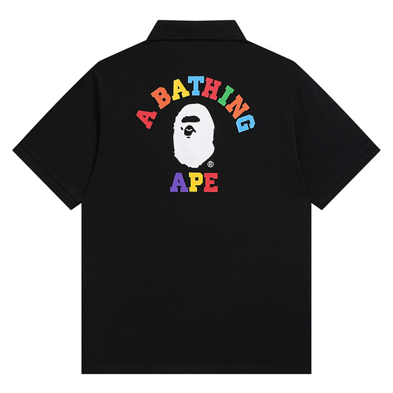 BAPE A BATHING Ape Head Logo Polo T-Shirt – TimeDrop