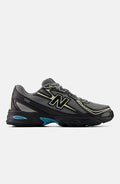 New Balance Men's Night Lights 740 Shoes - Faded Black/Dawn Glow And Taffy Blue